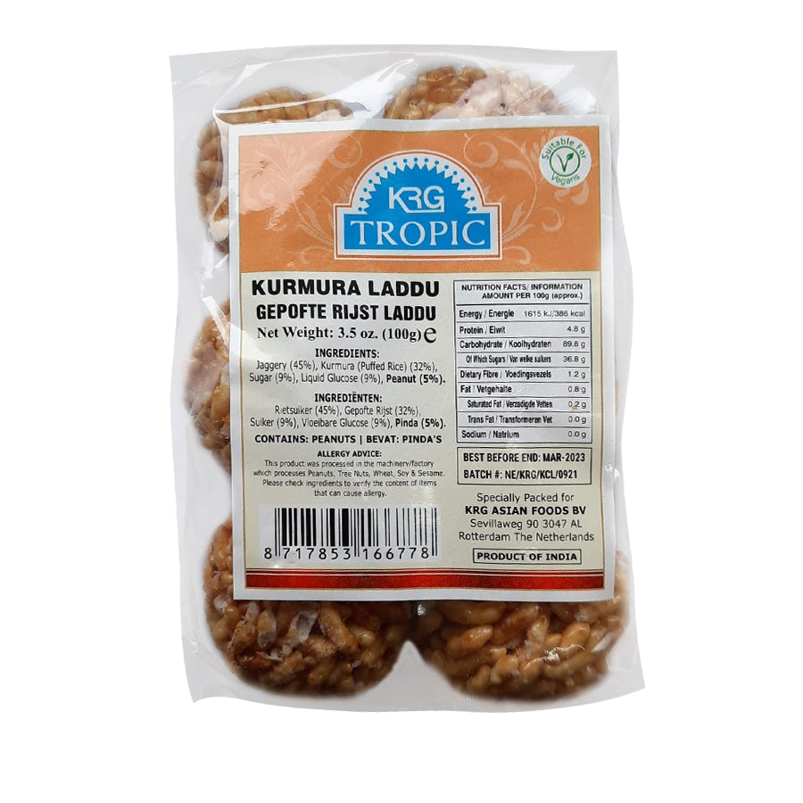 Tropic Gajak Laddu Mamra 100gm - Spice Village
