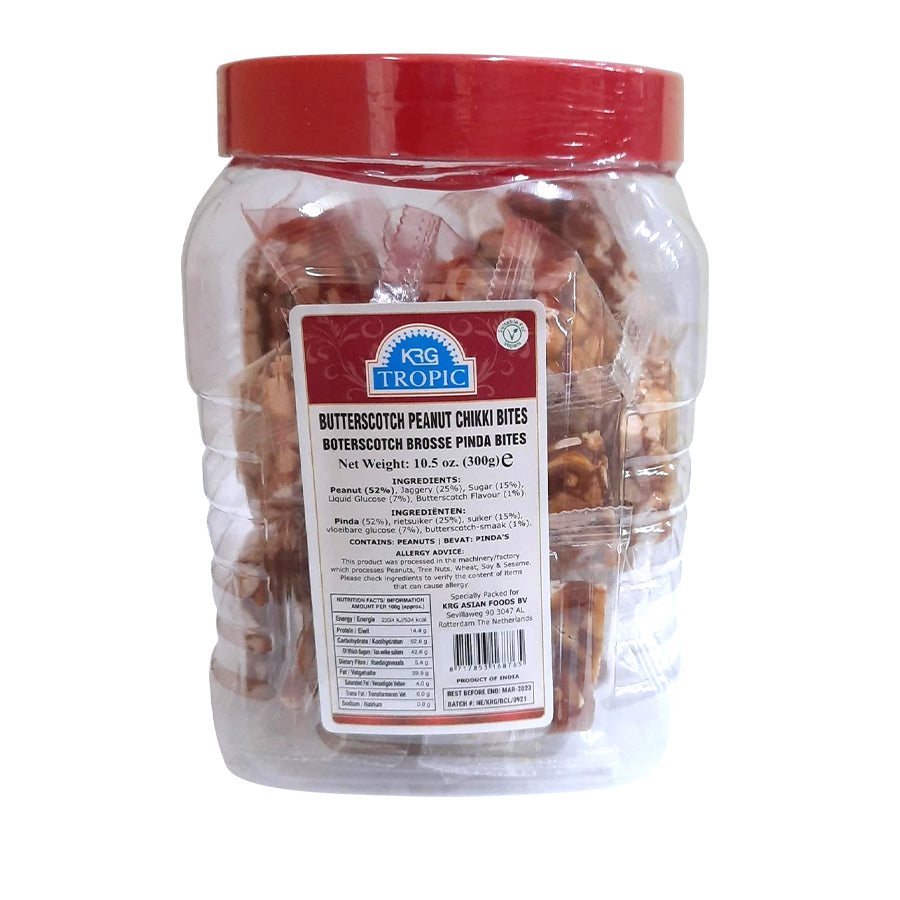 Tropic Jar Butterscotch Gajak Chikki Bites 300gm - Spice Village