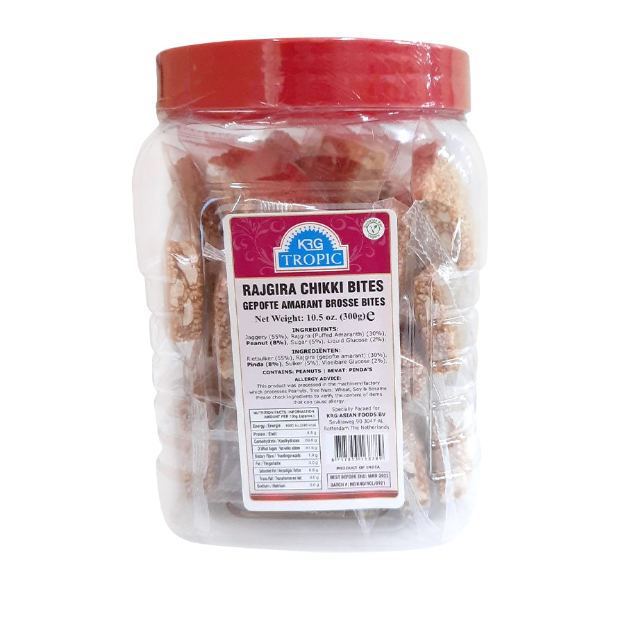 Tropic Jar Rajgira Gajak Chikki Bites 300gm - Spice Village
