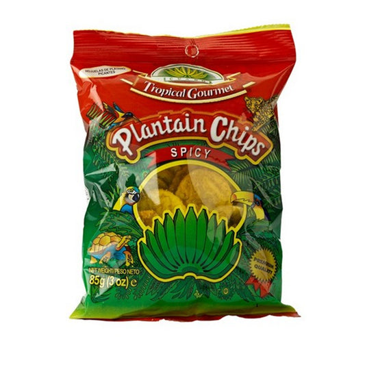 Tropical Gourmet Spicy Plantain Chips 85gm