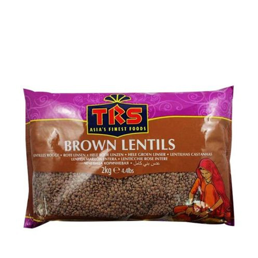 TRS Brown Lentils(Whole Masoor) 2kg - Spice Village