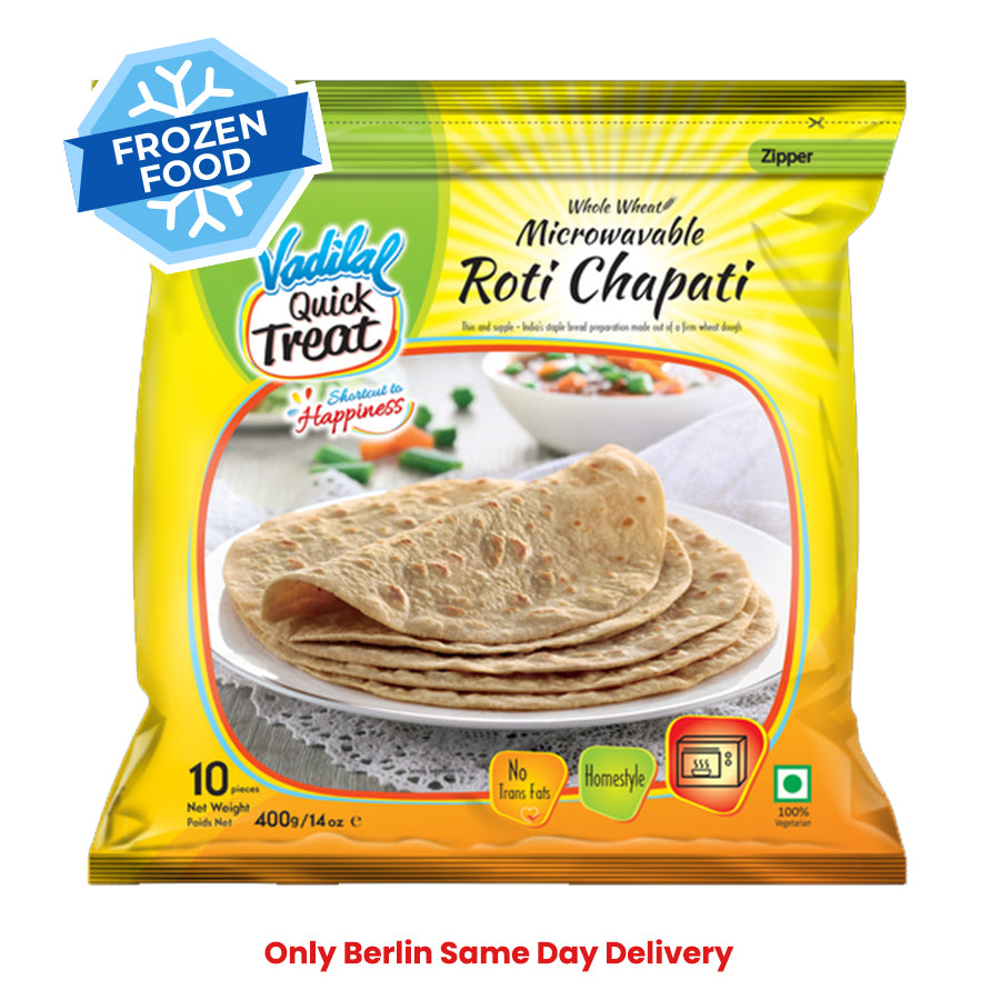 Frozen Vadilal Roti Chapati (10 pcs) 400gm - Only Berlin Same Day Delivery