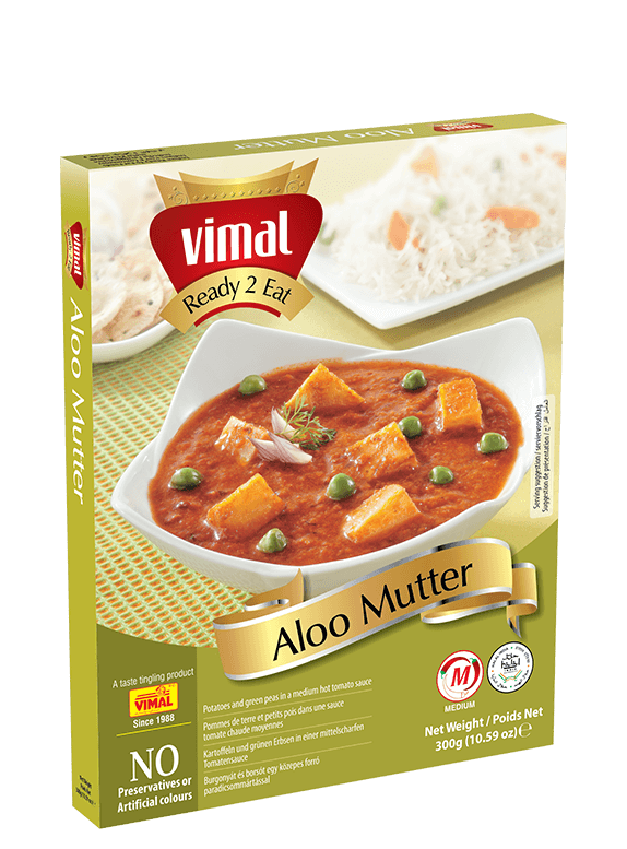 Vimal Aloo Mutter Ready To Eat  300gm (Exp: 30.10.2022) - Buy 1 Get 1 Free - Spice Village