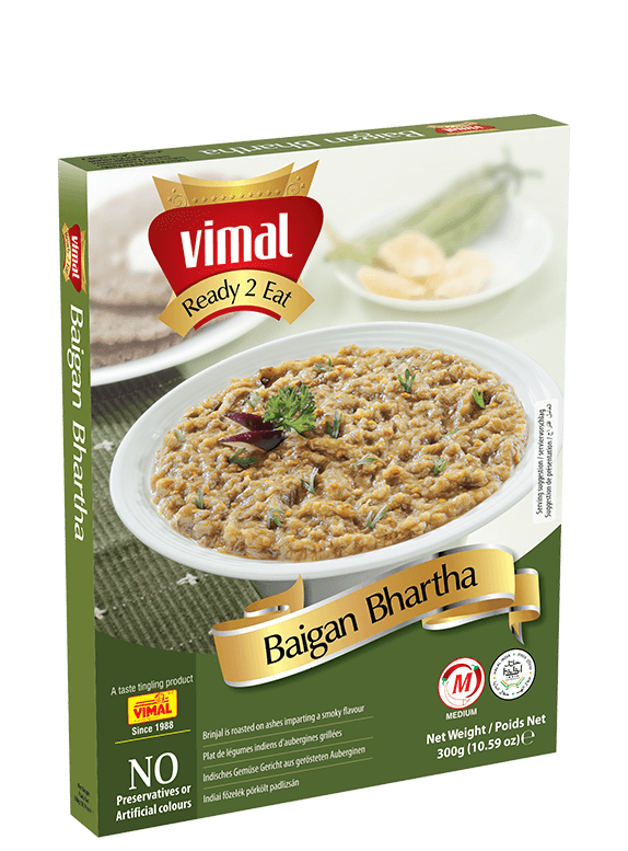 Vimal Baigan Bharta Ready To Eat  300gm (Exp: 30.10.2022) - Buy 1 Get 1 Free - Spice Village