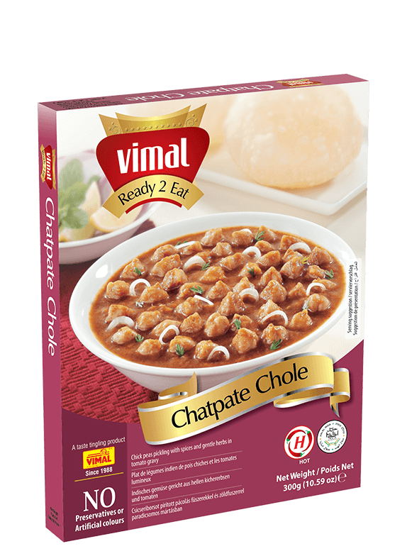 Vimal Chatpata Chole Ready To Eat  300gm (Exp: 30.10.2022) - Buy 1 Get 1 Free - Spice Village