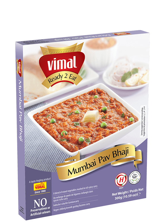 Vimal Mumbai Pav Bhaji Ready To Eat  300gm (Exp: 30.10.2022) - Buy 1 Get 1 Free - Spice Village
