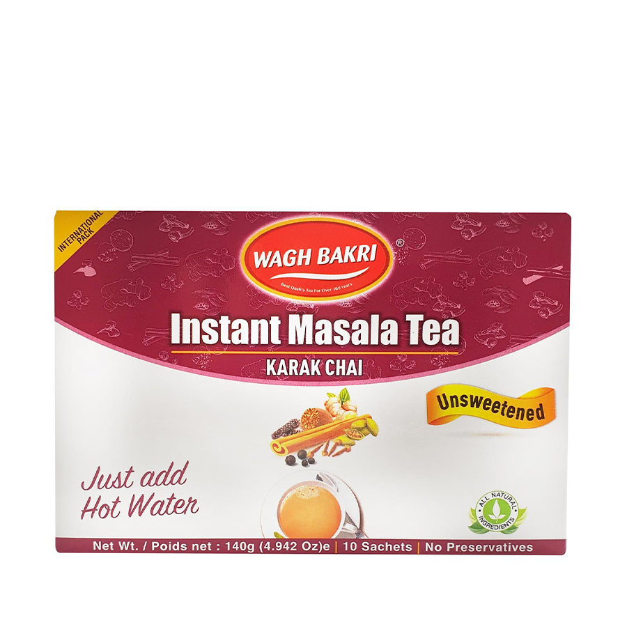 Wagh Bakri Masala Instant Premix (Unsweetned) Extract Tea 140gm
