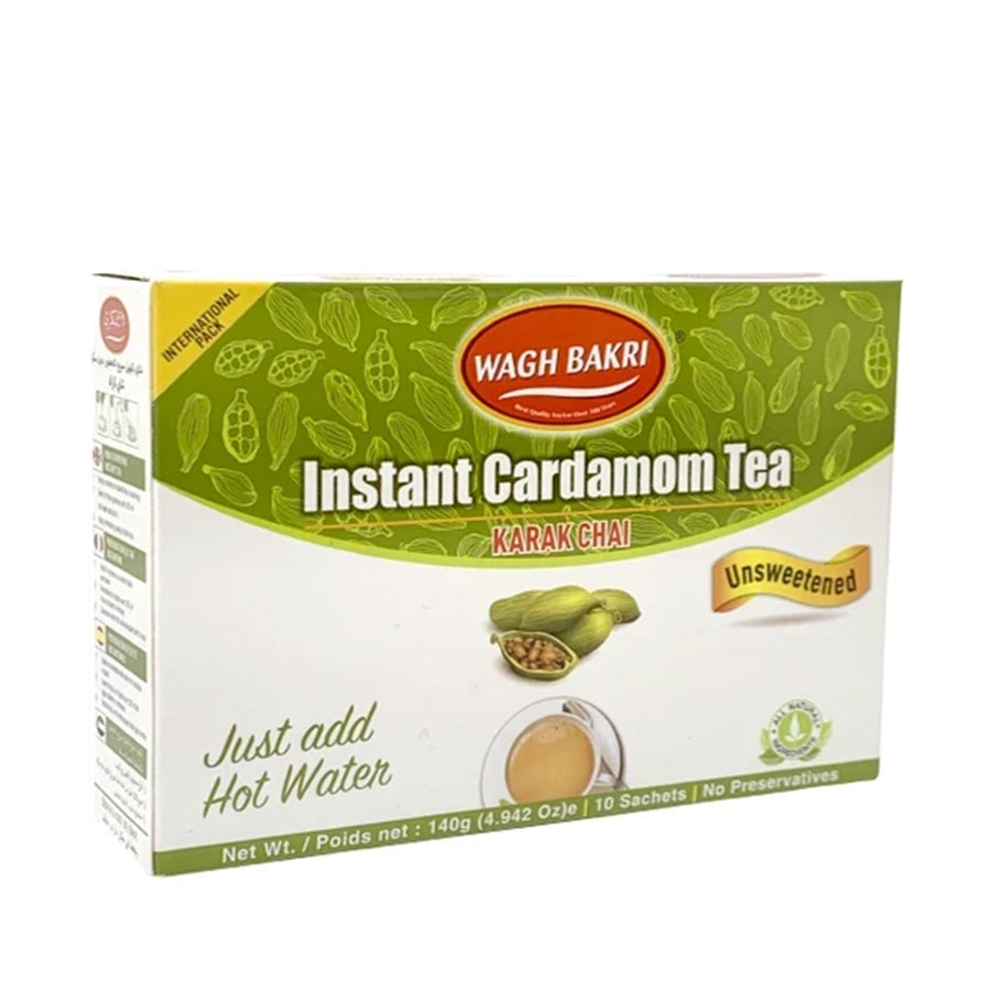 Wagh Bakri Cardamom Instant Premix (Unsweetned) Extract Tea 140gm - Spice Village