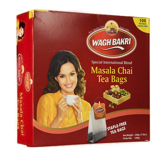 Wagh Bakri Masala 100 Tea Bags 200gm - Spice Village