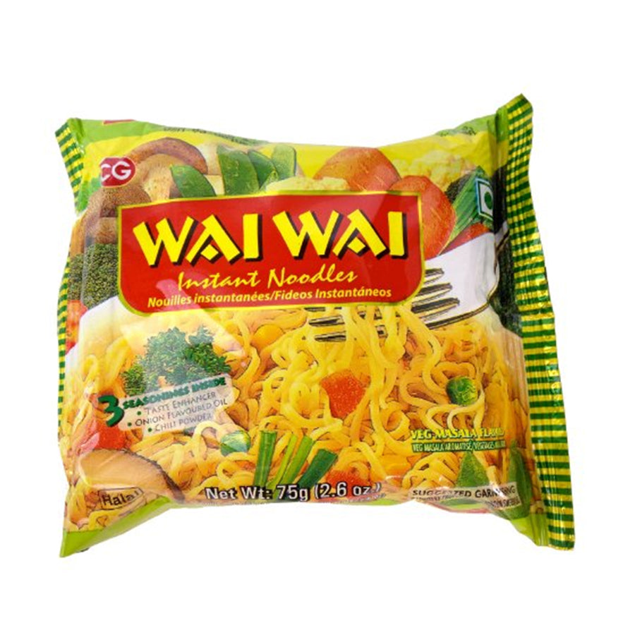 Wai Wai Vegetable Instant Noodle 75gm - Spice Village