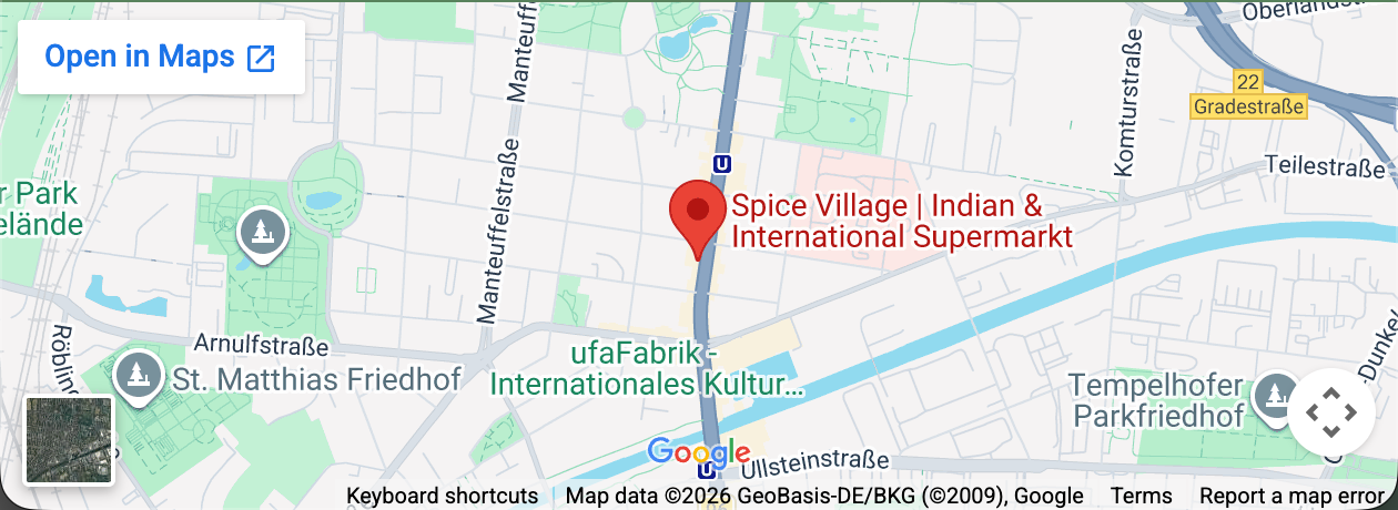 Map showing Spice Village Berlin in Tempelhof