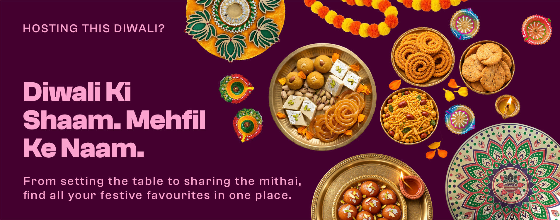Shop Diwali essentials - Diwali ki shaam, mehfil ke naam. Festive favourites at Spice Village.